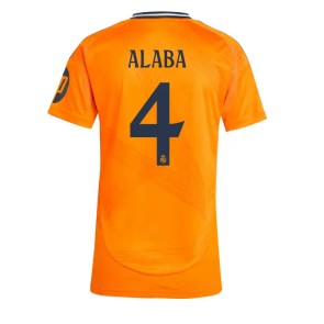 Real Madrid David Alaba #4 Udebanetrøje Dame 2024-25 Kort ærmer